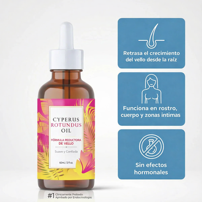 Aceite de Cyperus Valorie - Tratamiento para reducir el crecimiento del vello (60 ml)