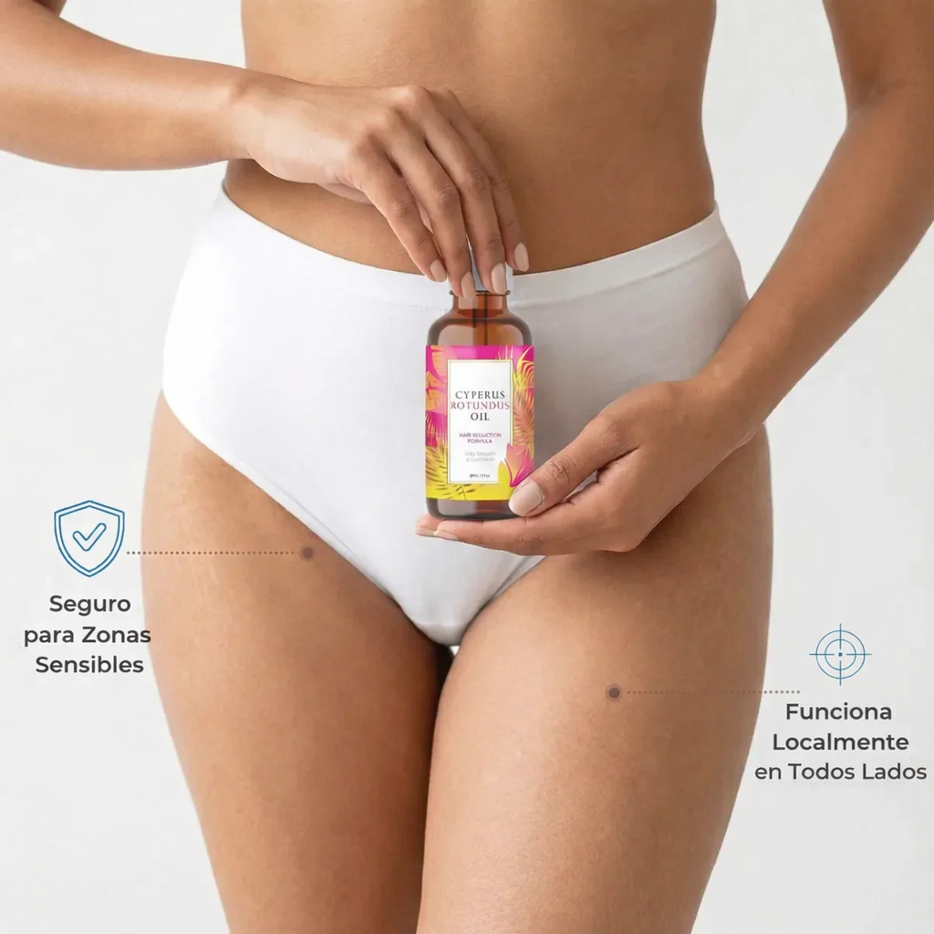 Aceite de Cyperus Valorie - Tratamiento para reducir el crecimiento del vello (60 ml)