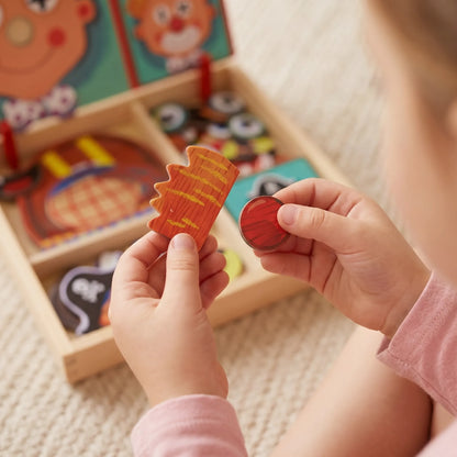 Montessori-Magnetpuzzle aus Holz